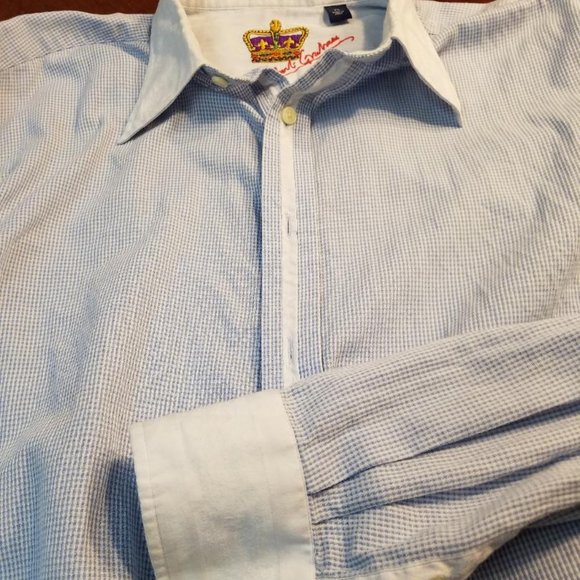 Excellent Robert Graham Men's XL Blue L/S Shirt - Picture 6 of 7